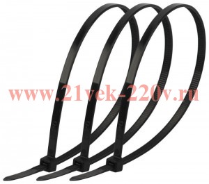 Стяжка кабельная 7.6х200 NO-225-190 черн. (уп.100шт) Эра Б0066006