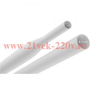 Трубка термоусадочная ТТУ нг-LS 3/1.5 1м бел. (уп.50шт) Эра Б0067647