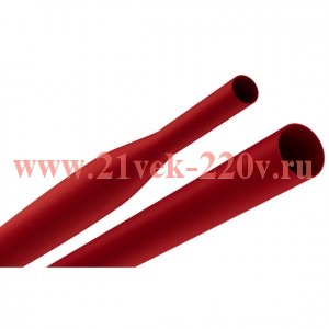 Трубка термоусадочная ТТУ нг-LS 12/6 1м красн. (уп.25шт) Эра Б0067688