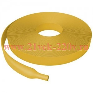 Трубка термоусадочная ТТУ нг-LS 20/10 желт. (уп.100м) Эра Б0067555