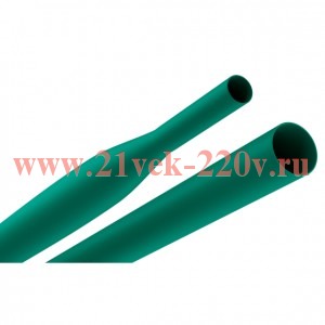Трубка термоусадочная ТТУ нг-LS 20/10 1м зел. (уп.10шт) Эра Б0067520