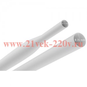 Трубка термоусадочная ТТУ нг-LS 25/12.5 1м бел. (уп.10шт) Эра Б0067528