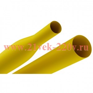 Трубка термоусадочная ТТУ нг-LS 50/25 1м желт. (уп.10шт) Эра Б0067612
