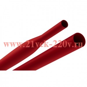 Трубка термоусадочная ТТУ нг-LS 6/3 1м красн. (уп.25шт) Эра Б0067594