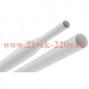 Трубка термоусадочная ТТУ нг-LS 8/4 1м бел. (уп.25шт) Эра Б0067562