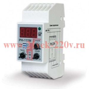 Однофазное реле контроля напряжения РН-111М 16А на DIN-рейку