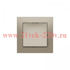 Выключатель 1-кл. AtlasDesign (сх. 1) 10AX быстрозажим. клем. в сборе шампань SE ATN000512S