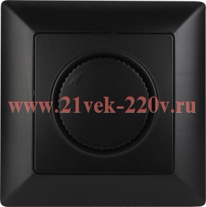 Светорегулятор Intro Solo 4-401-05 поворотный, 600Вт 230В, IP20, СУ, антрацит