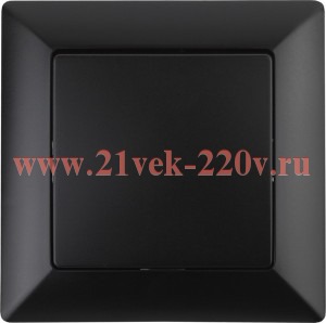 Переключатель Intro Solo 4-108-05 одноклавишный промежуточный, 10А-250В, IP20, СУ, антрацит