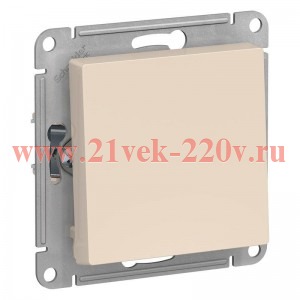 Одноклавишный выключатель SE AtlasDesign 10A механизм, бежевый [уп 20 шт] ATN000211