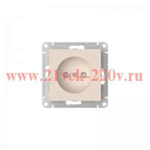 Розетка AtlasDesign 16А без заземл. со шторками быстрозажим. клем. механизм беж. SE ATN000249S