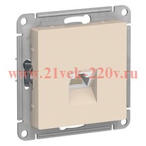 Розетка компьютерная SE AtlasDesign RJ45 кат 6А, бежевый [уп 10 шт] ATN000286