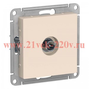 TV розетка проходная SE AtlasDesign 4DB, бежевый [уп 10 шт] ATN000292