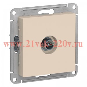 TV розетка простая SE AtlasDesign, бежевый [уп 10 шт] ATN000293
