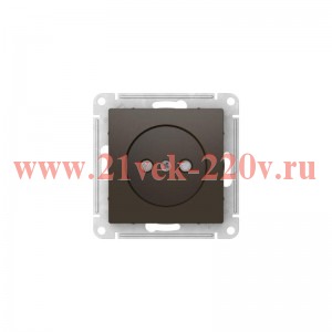 Розетка AtlasDesign 16А без заземл. со шторками быстрозажим. клем. механизм мокко SE ATN000649S