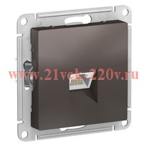 Розетка компьютерная SE AtlasDesign RJ45 кат 6А, мокко [уп 5 шт] ATN000686