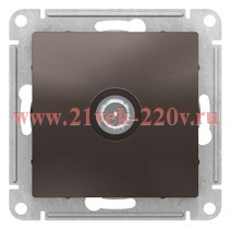 TV розетка оконечная SE AtlasDesign 1DB, мокко [уп 10 шт] ATN000691