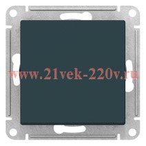 Одноклавишный выключатель SE AtlasDesign 10A, изумруд [уп 5 шт] ATN000811