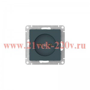 Розетка AtlasDesign 16А без заземл. без шторок быстрозажим. клем. механизм изумруд SE ATN000841S