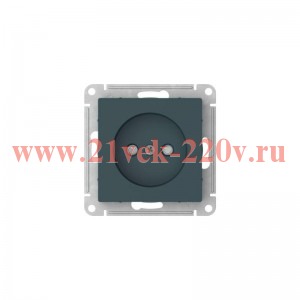 Розетка AtlasDesign 16А без заземл. со шторками быстрозажим. клем. механизм изумруд SE ATN000849S