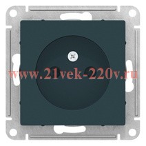 Розетка без заземления со шторками SE AtlasDesign 16А, изумруд [уп 5 шт] ATN000849
