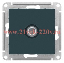 TV розетка проходная SE AtlasDesign 4DB, изумруд [уп 5 шт] ATN000892