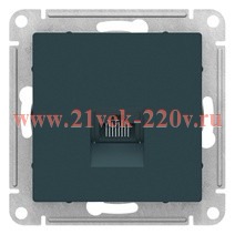 Розетка компьютерная SE AtlasDesign RJ45 кат 5Е, изумруд ATN000883