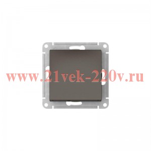 Одноклавишный выключатель SE AtlasDesign 10A быстрозажимные клеммы, мокко [уп 10 шт] ATN000611S