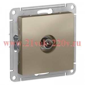 TV розетка простая SE AtlasDesign, шампань [уп 10 шт] ATN000593