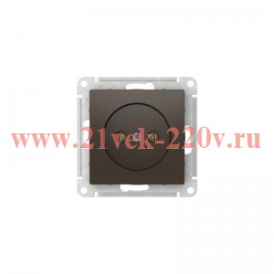 Розетка без заземления SE AtlasDesign 16А быстрозажимные клеммы, мокко [уп 10 шт] ATN000641S