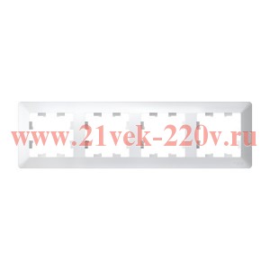 Рамка SE AtlasDesign Air 4 поста, белый/дымчатый белый ATN220104