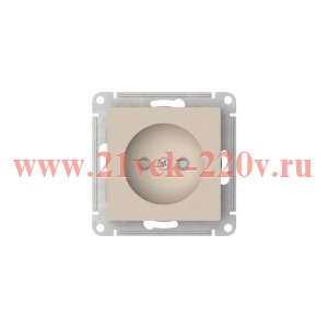 Розетка AtlasDesign 16А без заземл. со шторками быстрозажим. клем. механизм песочн. SE ATN001249S