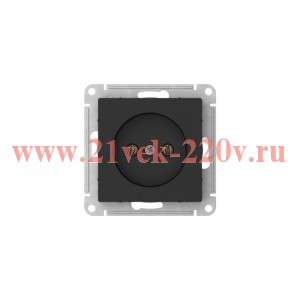 Розетка без заземления SE AtlasDesign 16А быстрозажимные клеммы, карбон [уп 5 шт] ATN001041S