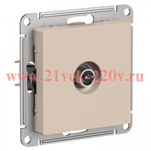 TV розетка проходная SE AtlasDesign 4DB, песочный [уп 5 шт] ATN001292