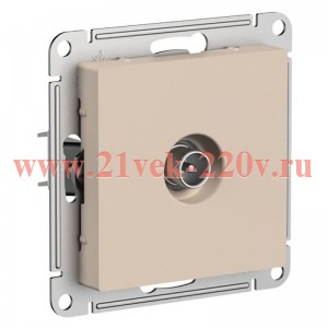 TV розетка простая SE AtlasDesign, песочный [уп 5 шт] ATN001293