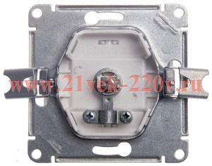 TV Розетка проходная SE Glossa 4DB механизм, белый GSL000192