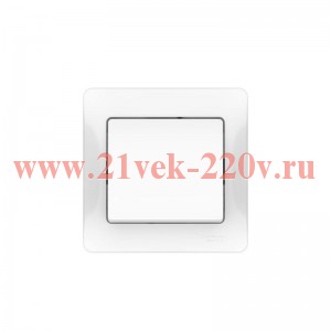 Выключатель 1-кл. Glossa (сх. 1) 10AX быстрозажим. клем. в сборе бел. SE GSL000112S