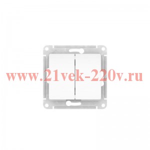 Переключатель 2-кл. Glossa (сх. 6/2) 10AX быстрозажим. клем. механизм бел. SE GSL000165S