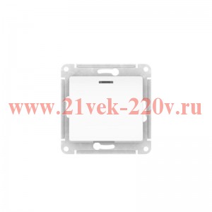 Переключатель 1-кл. Glossa (сх. 6а) 10AX с подсветкой быстрозажим. клем. механизм бел. SE GSL000163S