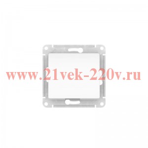 Одноклавишный переключатель SE Glossa 10A механизм быстрозажимные клеммы, белый GSL000161S