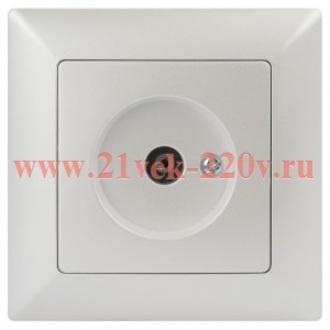 Розетка Intro Solo 4-301-06 TV одиночная, IP20, СУ, Solo, перламутр