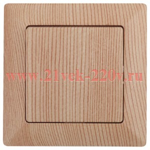 Выключатель Intro Solo 4-101-11 одноклавишный 10А-250В, IP20, СУ, сосна