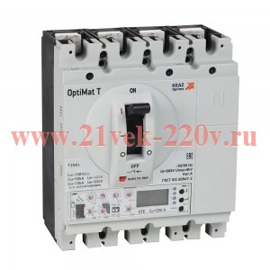 Выключатель автоматический OptiMat T250R ETE 250A 4P КЭАЗ 356916