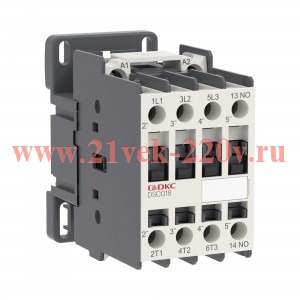 Контактор магнитный YON DSC018 18A 7.5кВт AC3 3P кат.110В DC 1НО YON DSC018-3C10D110