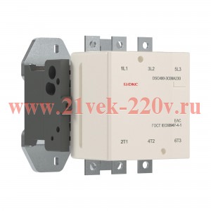 Контактор магнитный DSC400-3C00A230 400А 200кВт (AC3) 220В AC DKC DSC400-3C00A230