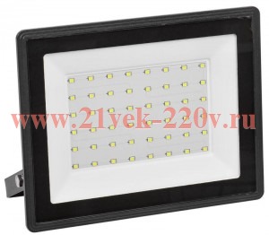 Прожектор LED СДО 06-70 IP65 4000К черный IEK