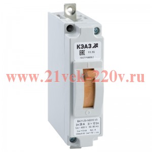 Выключатель автоматический 6.3А 6Iн ВА21-29-140010 У3 240В DC КЭАЗ 102661