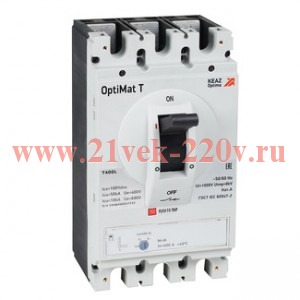 Выключатель автоматический для защиты двигателя OptiMat T630V M-M 500A 3P КЭАЗ 356677