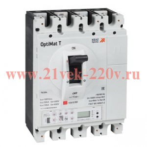 Выключатель автоматический для защиты двигателя OptiMat T630S ETA-M-COM 630A 3P КЭАЗ 356573