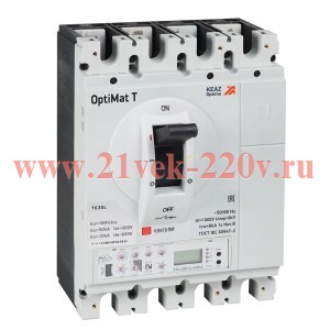 Выключатель автоматический OptiMat T400V ETA 250A 3P КЭАЗ 356704